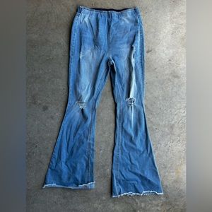 Stretchy Bell Bottom Jeans